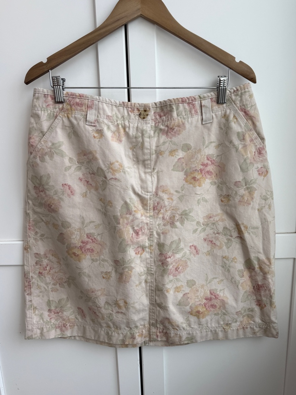 Vintage Northern Reflections Floral 100% Cotton Skirt Women’s Size16 Cottagecore